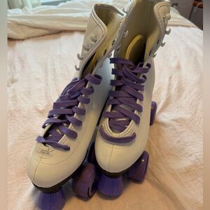Seven7 White and Purple Women's Roller Skates